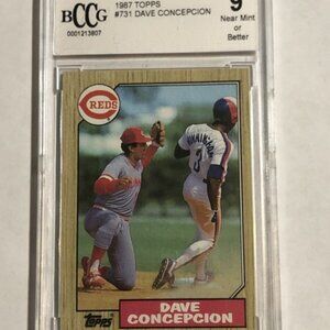 Dave Concepcion 1987 Topps BCCG Graded card